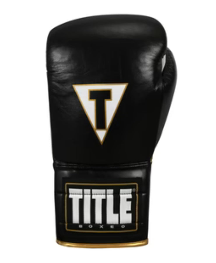 TITLE Boxeo Mexican 18oz Leather Lace Training Boxing Gloves Quatro