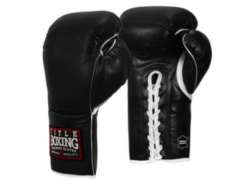 16oz. TITLE Boxing Old School Leather Lace-Up Sparring Boxing Gloves