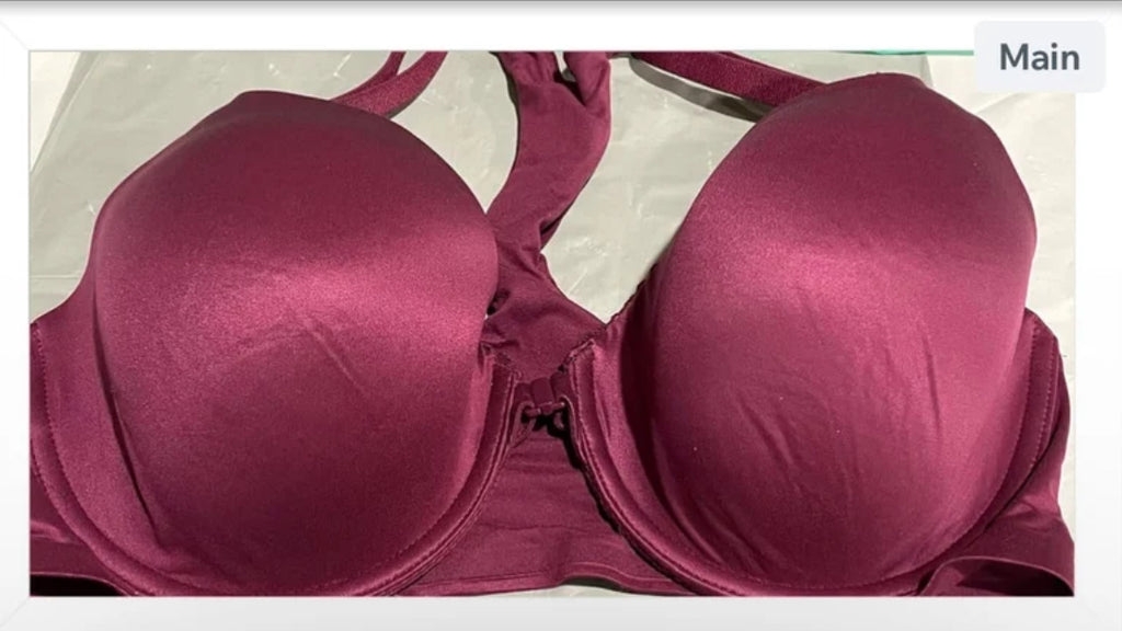 34DD Cranberry Perfect Shape Racerback Push-up Bra