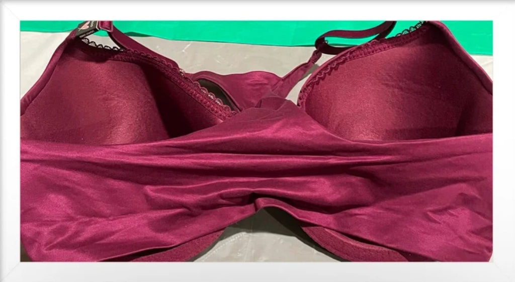 34DD Cranberry Perfect Shape Racerback Push-up Bra