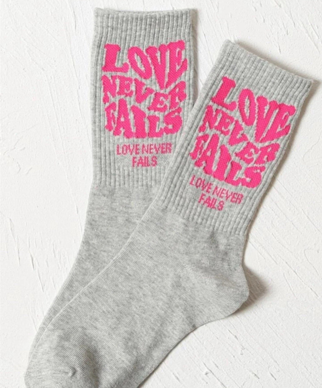 Slogan Graphic Crew Socks