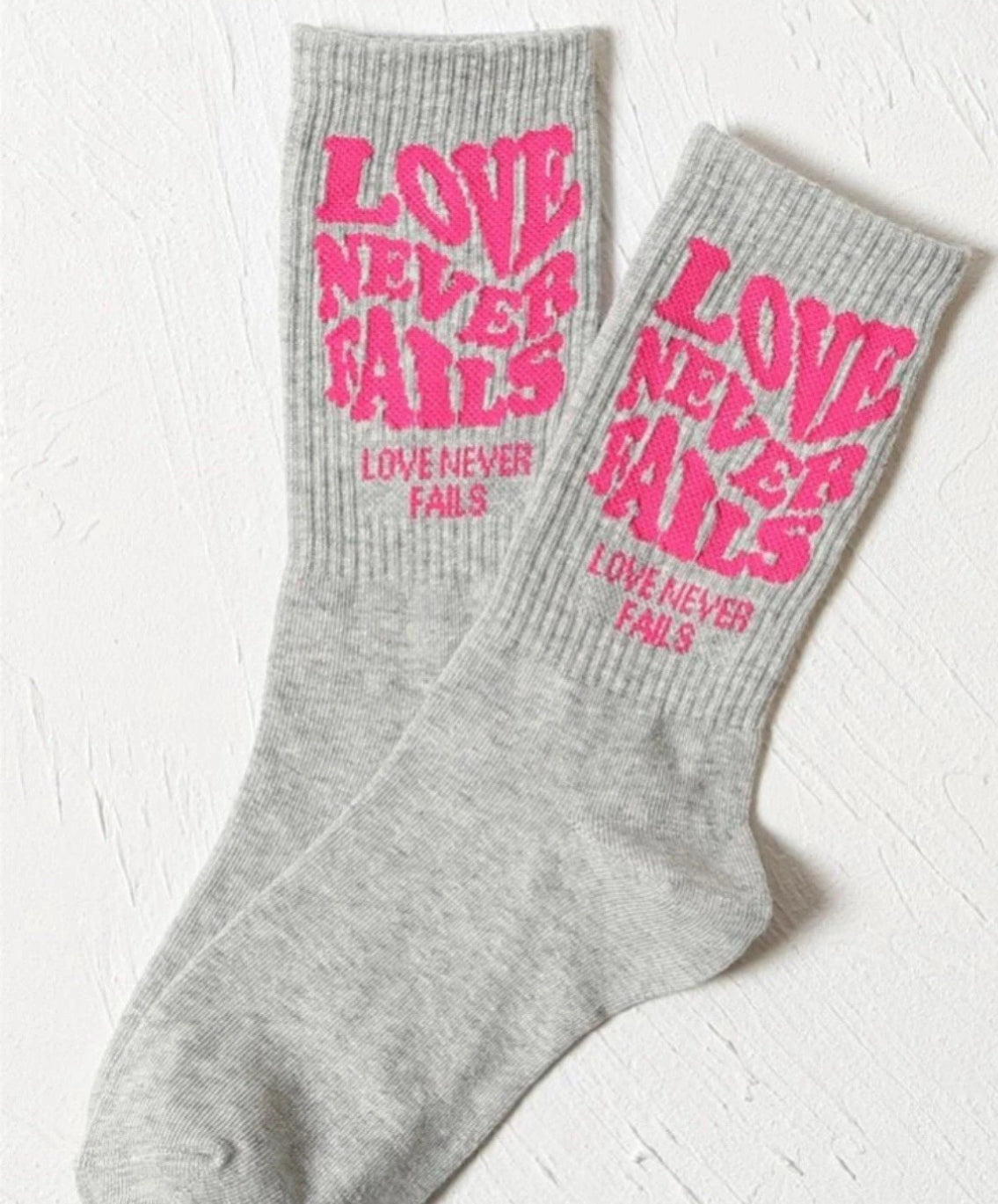 Slogan Graphic Crew Socks