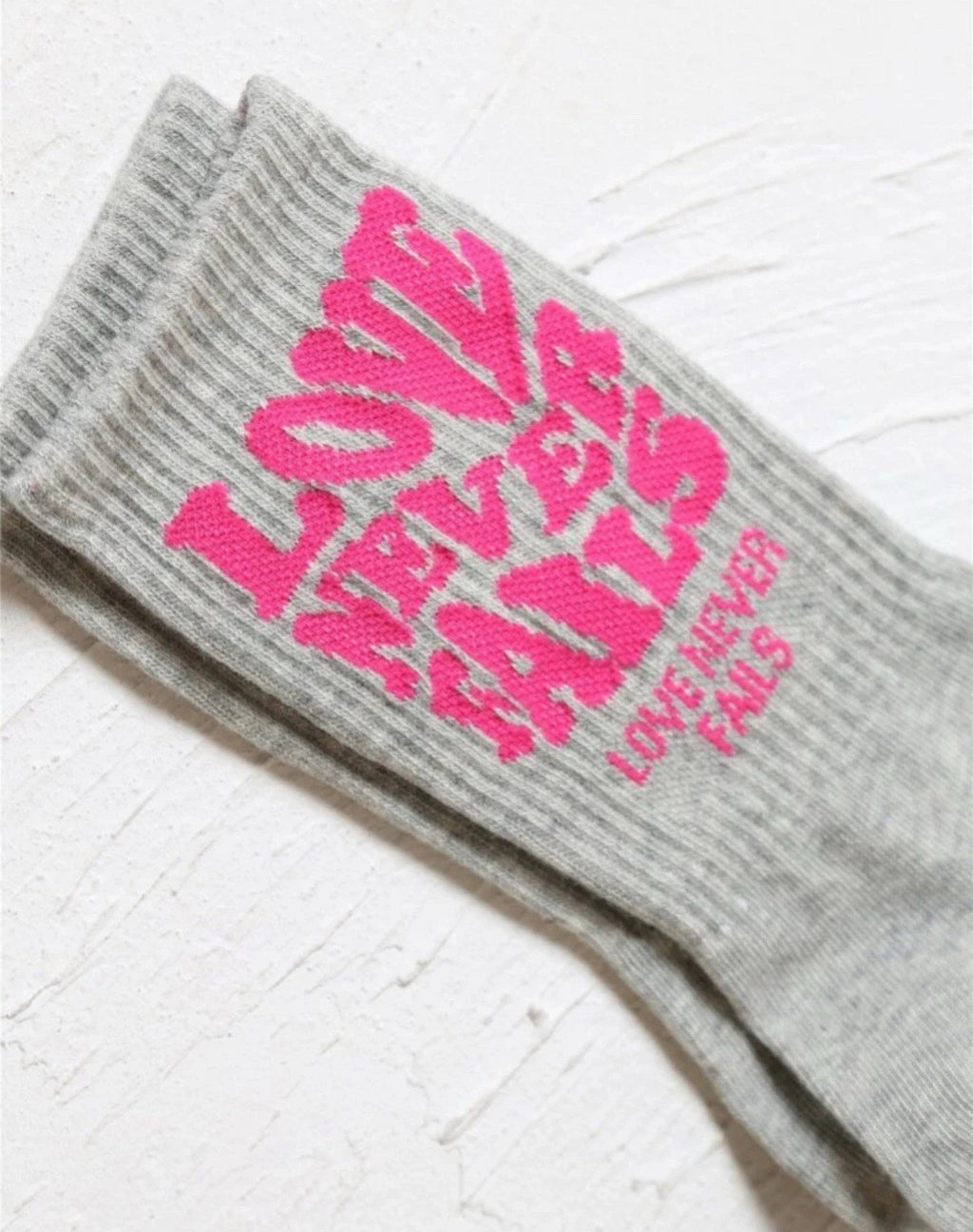 Slogan Graphic Crew Socks