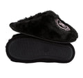 Medium Black Closed Toe Faux Fur Slippers