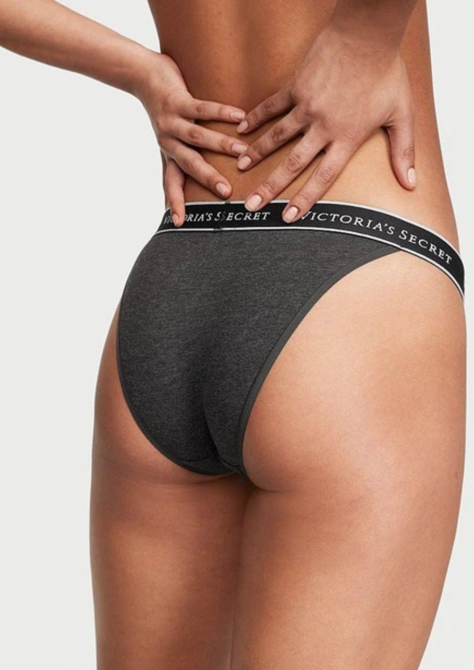Victoria's Secret Logo Cotton Tanga Panty