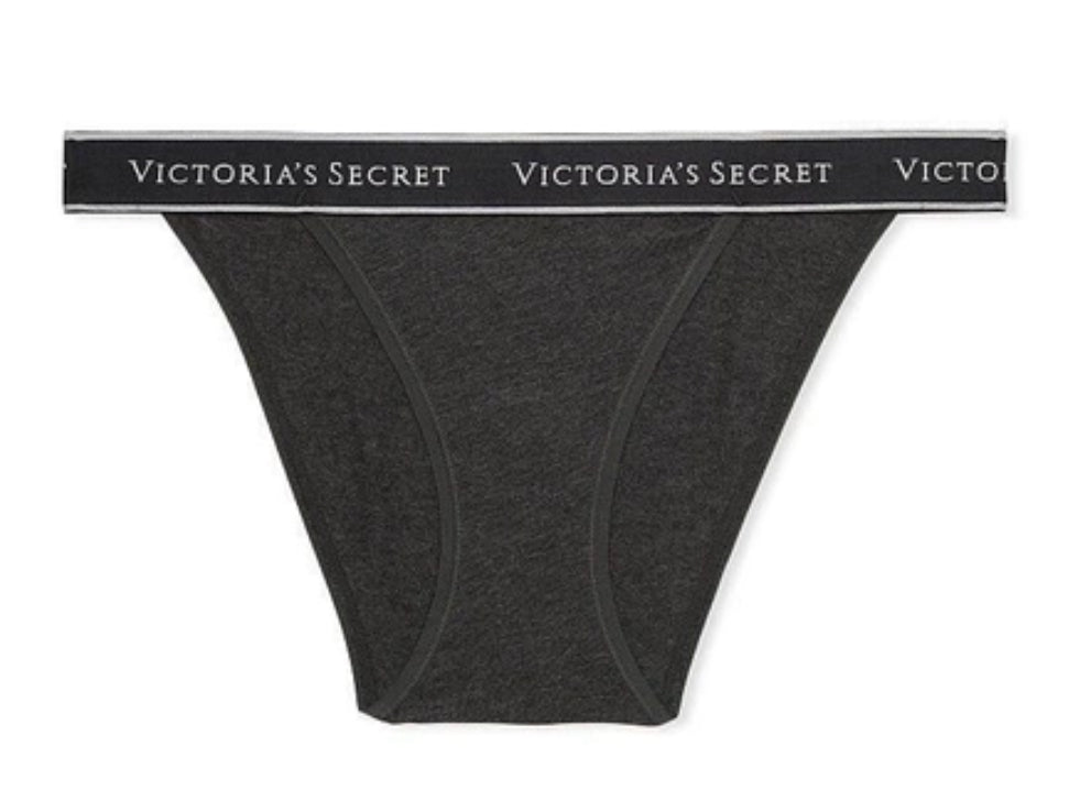 Victoria's Secret Logo Cotton Tanga Panty