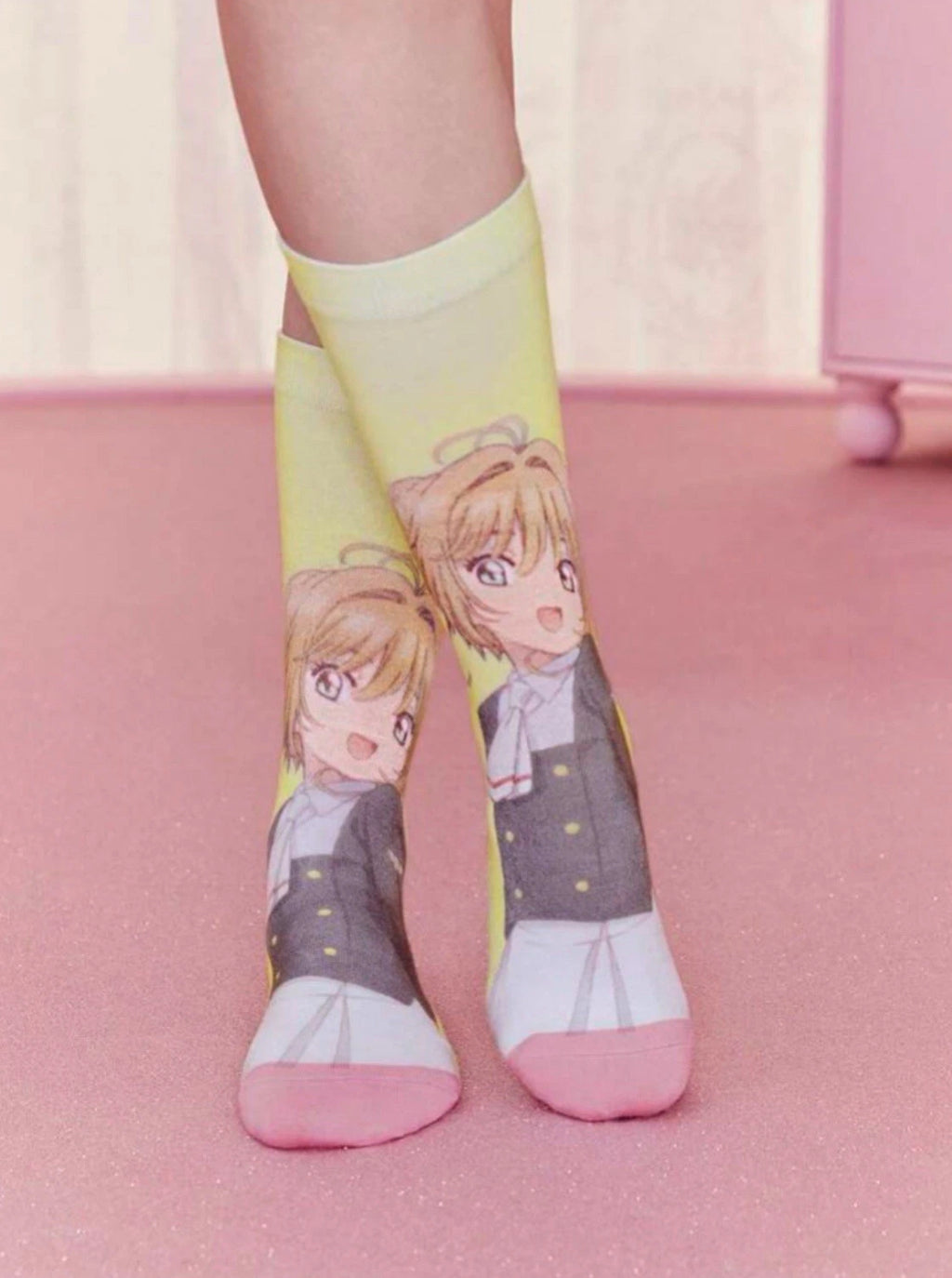 CARDCAPTOR SAKURA | 2 Pairs Cartoon Character Printed Mid-Calf Socks