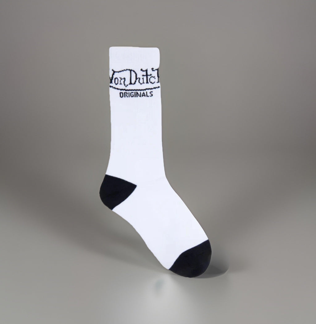 White Von Dutch Staple Socks