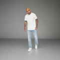 Essential Short Sleeve Scallop Crew T-shirt - White