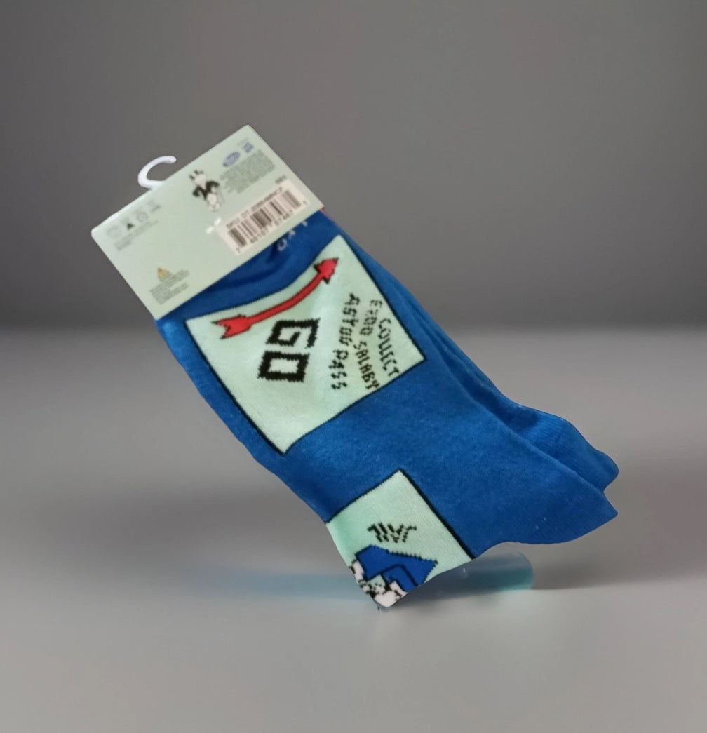 Monopoly Socks, Men's Size 6-12, Crew Socks
