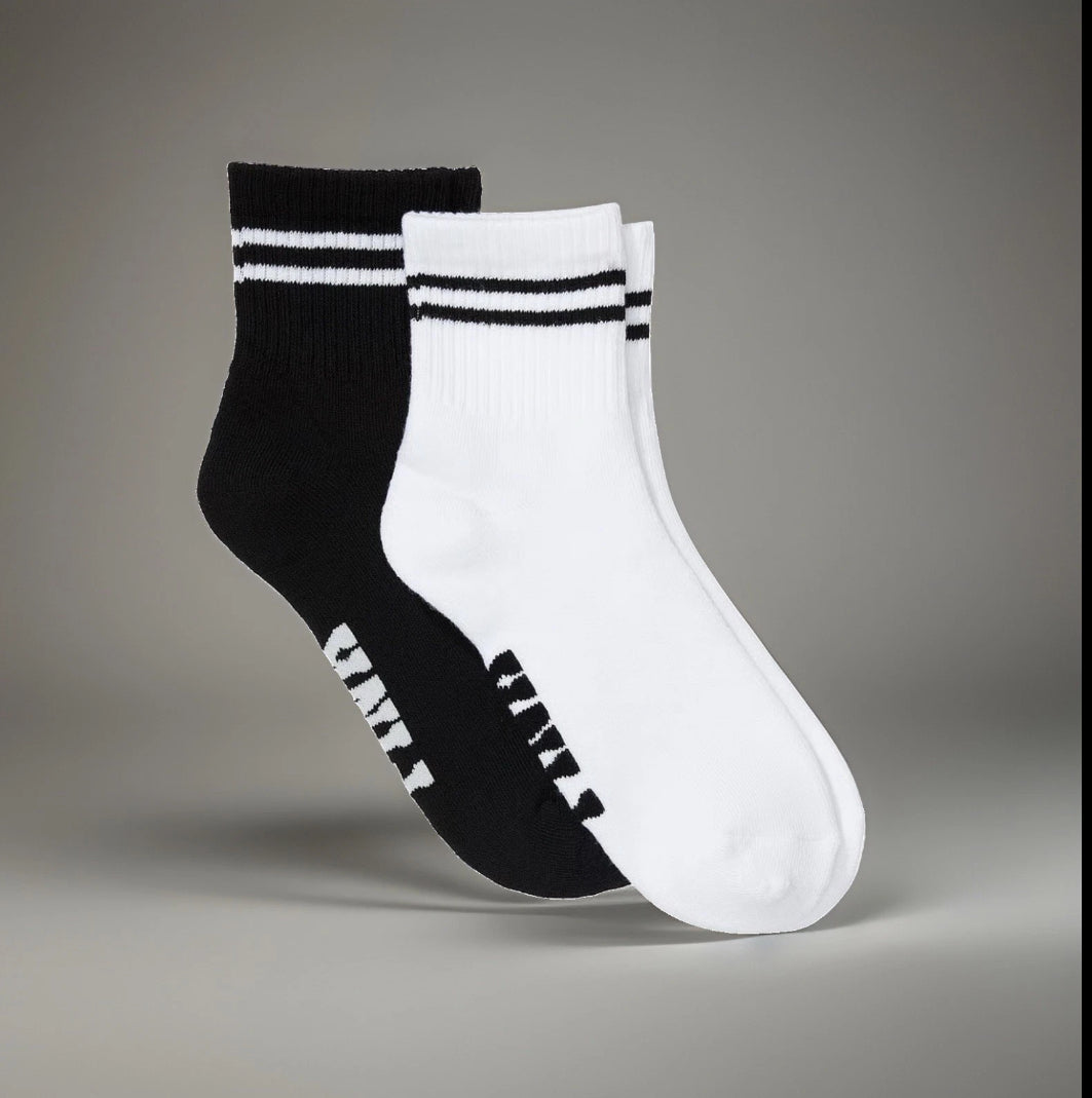 PINK QUARTER SOCK 2 PACK