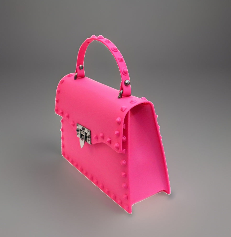 Pink Studded Cross Body handbag
