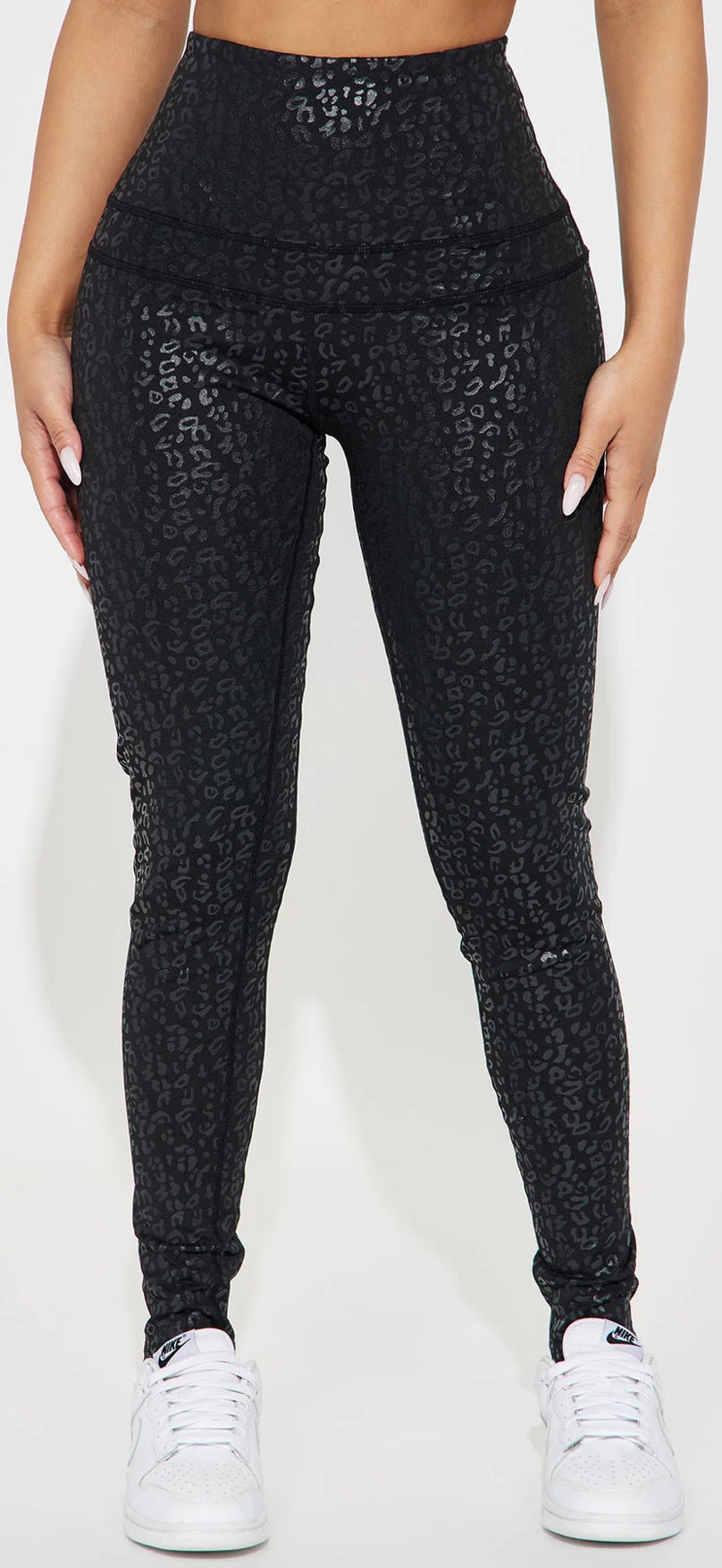 Black Wild Side Leopard Legging