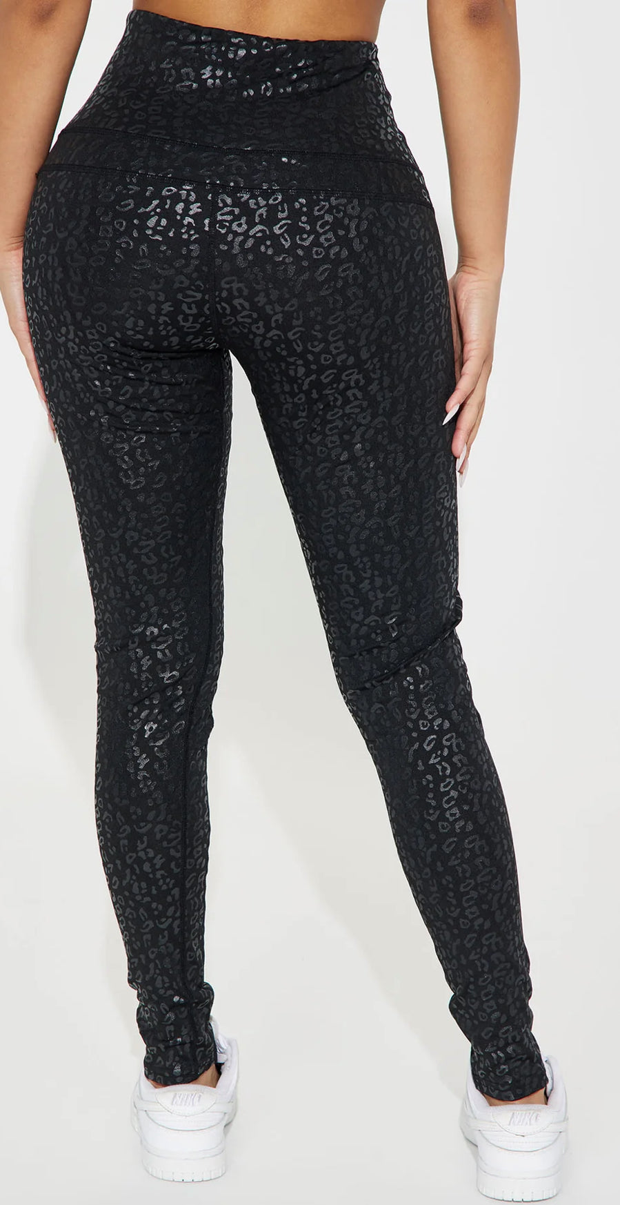 Black Wild Side Leopard Legging