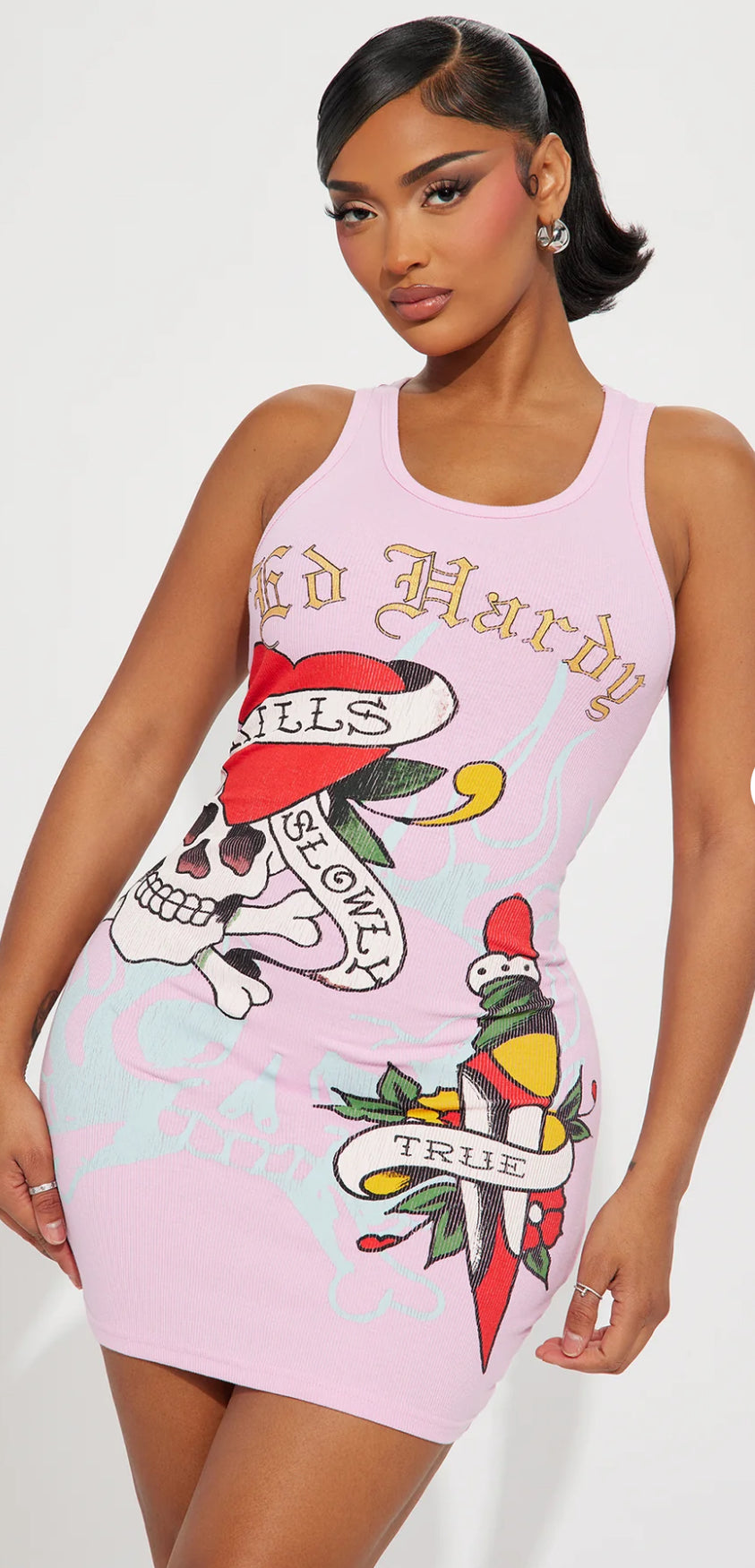 Ed Hardy Retro Flash 1 Tank Dress