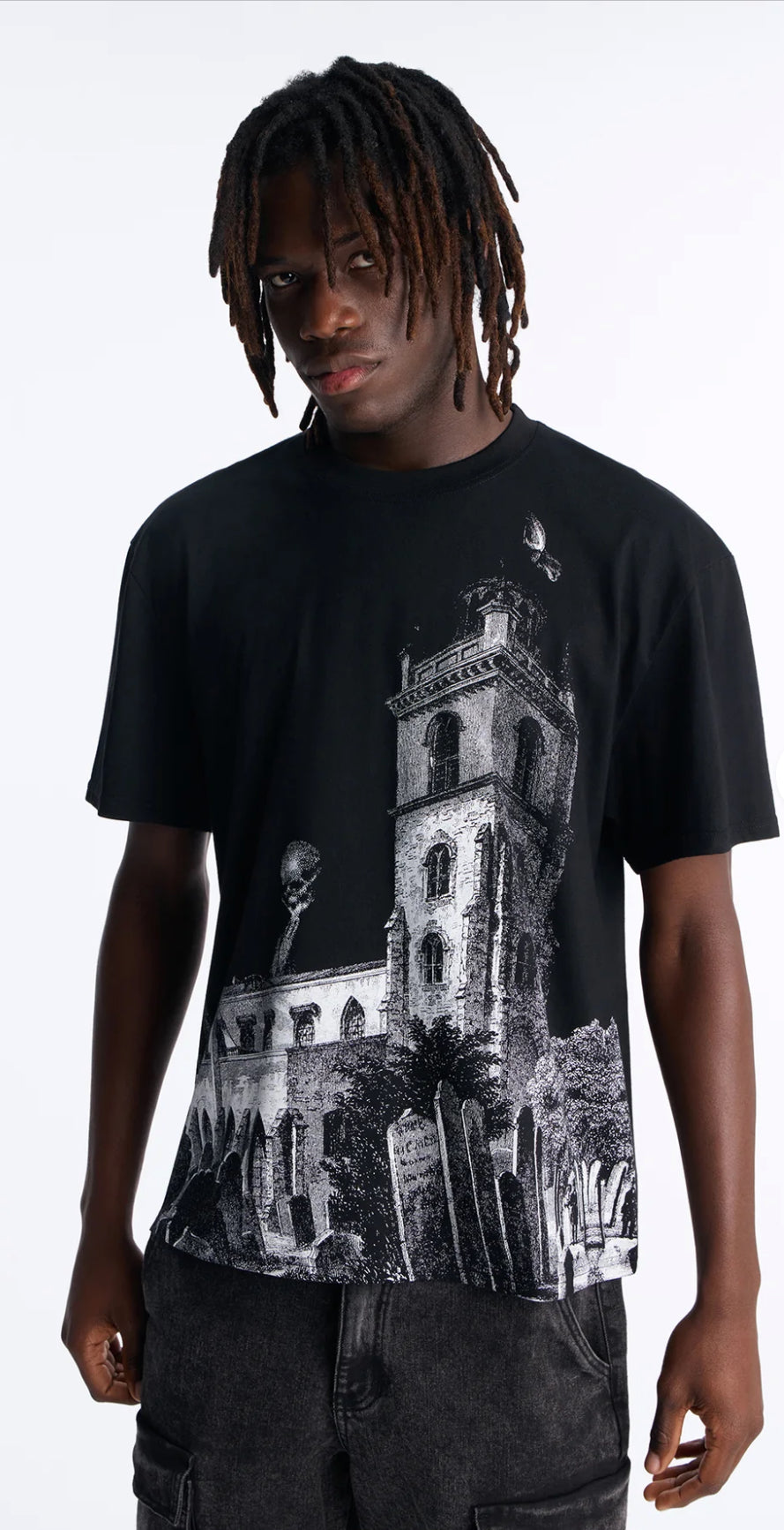 Looming Death Oversized Short Sleeve Tee