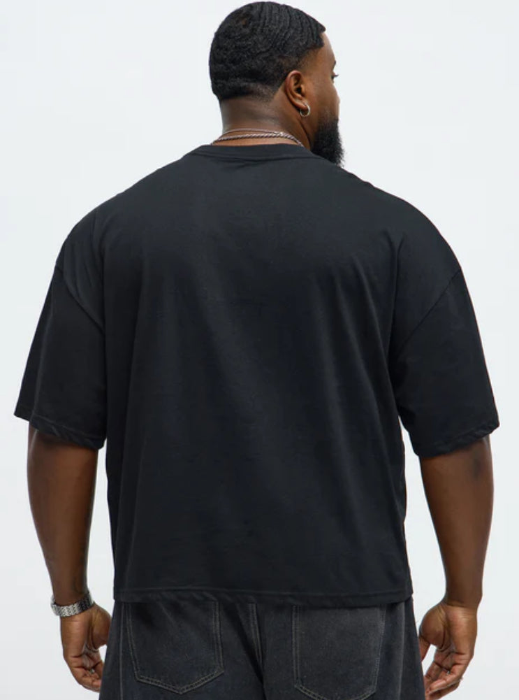 Oversized Cropped Von Dutch Moto Tee